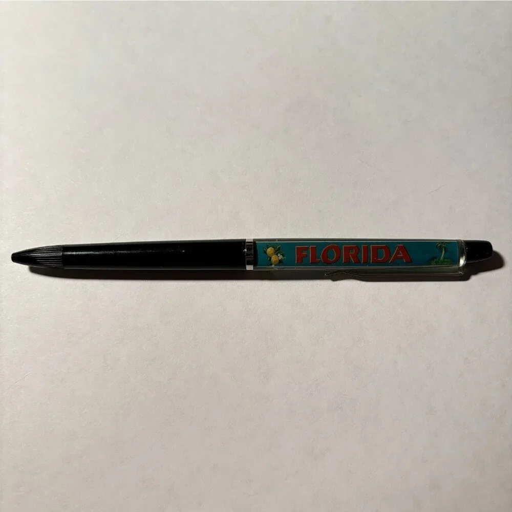 Florida Floaty Pen Hungry Alligator Moves by Swampy Wetlands Souvenir Promo Vtg